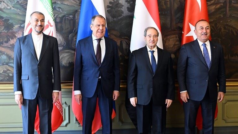 وزراء خارجية روسيا وسوريا وتركيا وإيران.. على ماذا اتفقوا؟
