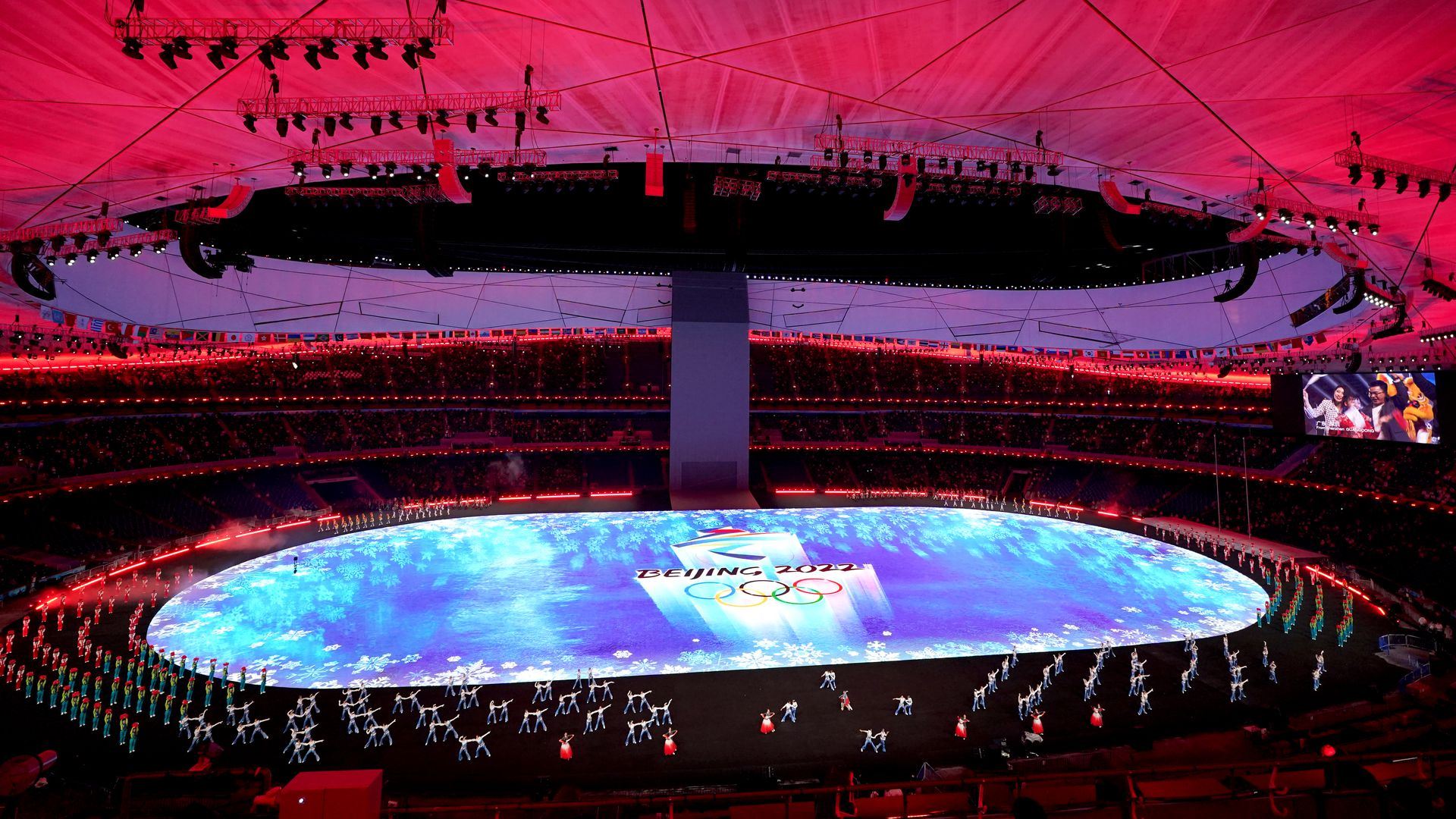 انطلاق حفل افتتاح أولمبياد بكين الشتوي 2022