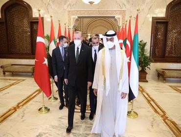 إردوغان وصل إلى أبو ظبي.. "تعزيزاً للتعاون"