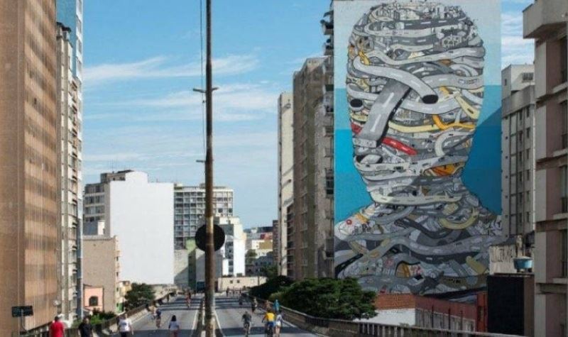 الجائحة تُلهم فناني اللوحات الجدارية في ساو باولو
