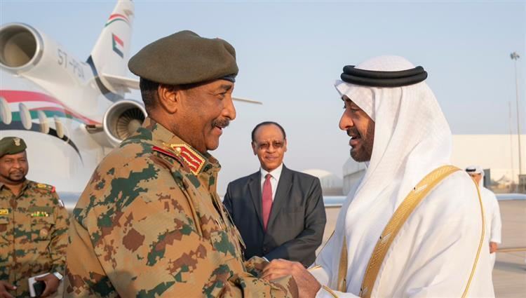 رئيس مجلس السيادة السوداني في الإمارات